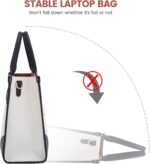 LOVEVOOK Laptop computer Tote Bag for Ladies Work Journey, Fashionable Trainer Bag Pu... - Image 9