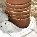 Gold Jewellery Set for Ladies,18K Gold Plated Jewellery Set with 9 Necklace... - Image 3