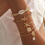 Gold Jewellery Set for Ladies,18K Gold Plated Jewellery Set with 9 Necklace... - Image 5