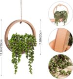 Synthetic Hanging Vegetation Hanging Planter Pretend Succulents Synthetic S... - Image 3