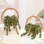 Synthetic Hanging Vegetation Hanging Planter Pretend Succulents Synthetic S... - Image 6