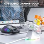 ATTACK SHARK X2 Professional Wi-fi Gaming Mouse with RGB Charging Dock,Tri-M... - Image 8
