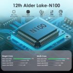 Azeyou Mini PC, Desktop Laptop N100, Mini Laptop 16GB RAM 1TB M.2 ... - Image 3