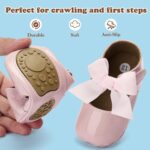 Toddler Child Women Mary Jane Flats Bowknot Marriage ceremony Footwear Smooth Sole Ligh... - Image 4
