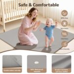 Child Play Mat 47x47 Inches, Further Thick 1.2" Foam Flooring Mat for Tummy ... - Image 3