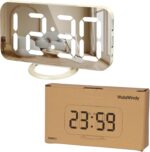 WulaWindy Digital Alarm Clock, Massive Mirrored LED Show with Twin US... - Image 4