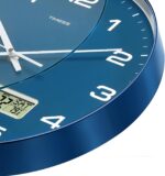 Wall Clock, 12" Dial Non-Ticking Silent Battery Operated Analog with L... - Image 4