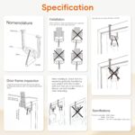 Transportable Pull Up Bar for Doorway,Journey Pull Up Bar,Adjustable Residence Gy... - Image 7