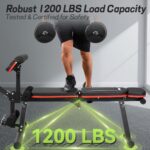 Upgraded Adjustable Weight Bench with Leg Extension and Leg Curl, 9 Ba... - Image 4