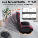 Swivel Flooring Chairs for Adults,Flooring Gaming Chair with Additional Extensive Arms... - Image 4