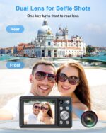 Digital Digicam 4K, Compact Level and Shoot Digital Digicam with Auto Fo... - Image 4