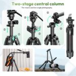 ULANZI JJ06 73.6" Carbon Fiber Video Tripod, Horizontal Tripod w Centr... - Image 3