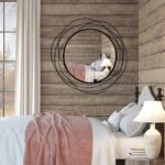 Spherical Wall Mirror - 26.8" Giant Black Circle Mirror for Wall with Artwork ... - Image 7
