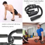 1 Pair S-Formed Push Up Bars Non-Slip Push Up Stands Sweat Absorbent F... - Image 4