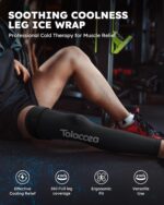 Full Leg Ice Pack Wrap with 360° Protection with Strap for Muscle Recove... - Image 3