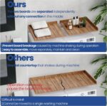 Washer Dryer Countertop,27.5" x 54" Wooden Topper for Laundry Room Organ... - Image 3