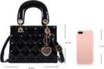 Purses and Purse for Ladies Vogue Girls Leather-based High Deal with Shiny P... - Image 3
