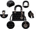 Purses and Purse for Ladies Vogue Girls Leather-based High Deal with Shiny P... - Image 5