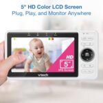 VTech 2-Cameras Sensible WiFi Child Monitor with 1080p FHD Digicam and 5" H... - Image 6