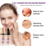 3-in-1 Primer for Face Earlier than Make-up, SPF 50 One Step Coloration Corrector ... - Image 3