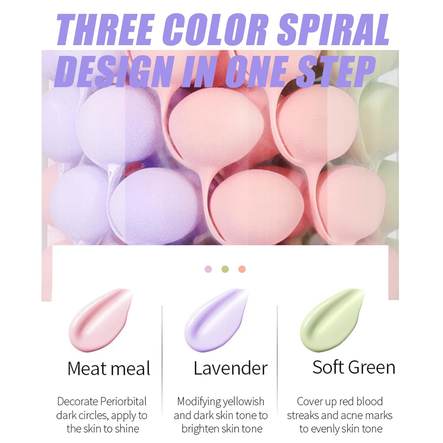 3-in-1 Primer for Face Earlier than Make-up, SPF 50 One Step Coloration Corrector ... - Image 4