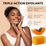 VALITIC Papaya and Turmeric Kojic Acid Cleaning soap Bar - Darkish Spot Corrector ... - Image 3