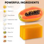 VALITIC Papaya and Turmeric Kojic Acid Cleaning soap Bar - Darkish Spot Corrector ... - Image 6