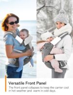 besrey Child Provider with Hip Seat New child to Toddler, Summer season Mesh Fron... - Image 3