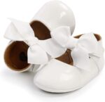 Child Women Mary Jane Flats Anti-Slip Rubber Sole Bow Toddler Princess ... - Image 4