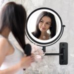 JANEEVA 8" Wall Mounted Lighted Make-up Mirror,Rechargeable Double Facet... - Image 3