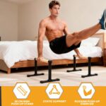 Picket Parallel Bars 20" Size 12" Peak,Dip Bar with Thick Beech Ha... - Image 4