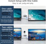 2.5K Moveable Monitor 15.6inch UHD 2560 * 1680 for Laptop computer, 100% sRGB 5... - Image 4