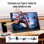 2.5K Moveable Monitor 15.6inch UHD 2560 * 1680 for Laptop computer, 100% sRGB 5... - Image 7