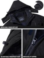 TACVASEN Males's Winter Snowboarding Jackets Water Resistant Fleece Coats Insu... - Image 5