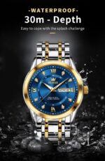 OLEVS Look ahead to Males Traditional Enterprise Gown Analog Quartz Stainless Ste... - Image 4