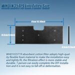 WH01X35719 Lint Filter,WH01X35719 Washer Dryer Filter Sponge Compatibl... - Image 3