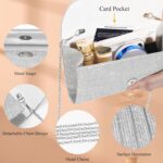 Women Pleated Night Clutches Glitter Envelope Purse Elegant Small... - Image 5