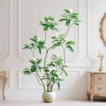 Synthetic Locust Tree 6FT Tall Synthetic Vegetation Indoor with White Fl... - Image 6