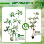Synthetic Locust Tree 6FT Tall Synthetic Vegetation Indoor with White Fl... - Image 8