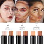 MEICOLY Cream Contour Stick Trio, Bronzer & Highlighter, 2-in-1 Double... - Image 3