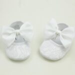 Nihao Child Women White Baptism Footwear and Headband Set Christening Dres... - Image 7
