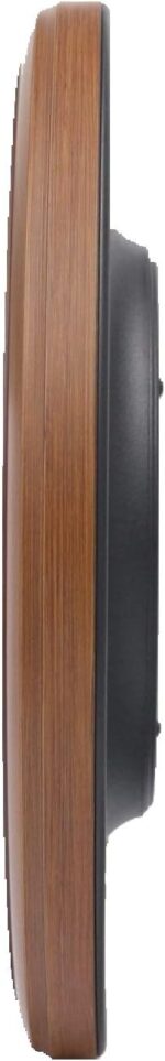 Seiko 13 Inch Numbered Wooden End Wall Clock,Brown - Image 4