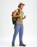 Pudolla Males's Light-weight Mountaineering Pants Fast-Dry Out of doors Sweatpants wi... - Image 7