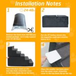 28" H Canine Stairs for Small and Medium Canine 6-Step Ramps for Excessive Beds ... - Image 7
