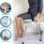 DMI Tub Switch Bench and Bathe Chair with Non Slip Aluminum Physique, F... - Image 3