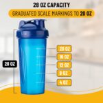 Mr. Pen- Shaker Bottles for Protein Mixes, 28 oz, 4 Pack, Colourful Professional... - Image 4