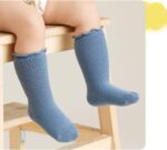 Child Toddler Women Ruffle Socks New child Toddler Woman's Knee Excessive Strong ... - Image 6
