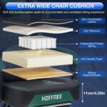 HOFFREE Gaming Chair Pc Chair with Audio system Therapeutic massage Sport Chairs ... - Image 6