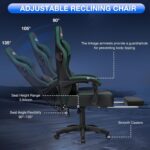 HOFFREE Gaming Chair Pc Chair with Audio system Therapeutic massage Sport Chairs ... - Image 7
