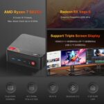BOSGAME P4 Gentle Gaming Mini PC, Ryzen 7 5825U, 32GB RAM 1TB SSD, 11 P... - Image 3